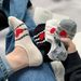2025 Boat-shaped Korean Version Of The Graffiti Heart Girls Spring And Summer New Non-slip Women's Thin Cotton Socks_voghion.com