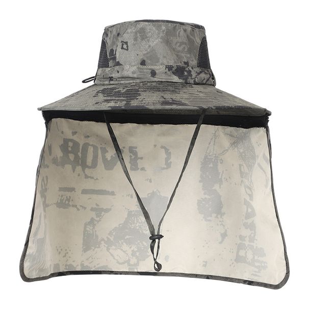 Sonnenhut mit vollständiger Abdeckung und Nackenklappe – LSF 50+ Schutz zum Angeln und Wandern – Atmungsaktives und staubdichtes Design_voghion.com