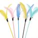 New Feather Playing Stick Long Soft Rod Self Hi Entertainment Bite resistant Pet Supplies Bell Sound Cat Toy_voghion.com