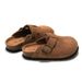 RUIZUSTOCK Autumn Winter Children's Cork Slippers Genuine Leather Boys' Beach Shoes Closed-Toe Girls' Suede Cowhide_voghion.com
