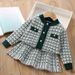 Girls' Sweater Set Foreign Style Small Fragrance Children's Clothing Red Knit Children Fashion Two-piece Set_voghion.com