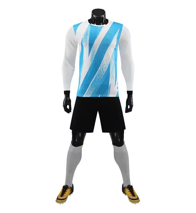 Herrenbekleidung langärmelige Trainingsanzüge Studentenfußballkleidung Fußballanzüge Herrenspieluniformen für Erwachsene und Kinder_voghion.com