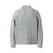 Men's Clothing retro half high collar zipper knitted jacket men's zipper cardigan sweater top_voghion.com