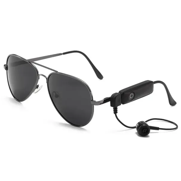 Hot Portable Wireless Bluetooth-Compatible Headset Glasses Ultra-thin Frog Mirror Polarized Smart Earphone Sunglasses_voghion.com
