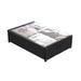 Contenitore portaoggetti sottoletto con ruote, contenitore portaoggetti matrimoniale, scaffale portaoggetti con ruote sottoletto e coperchio, organizer per camera da letto_voghion.com