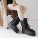 Women's Shoes Knee High Boots Outdoor Space Shoes Ski Boots Black Texture Thick Warm Shoes_voghion.com