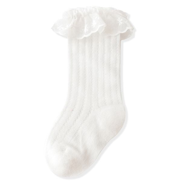 Calzini per neonati, estivi, in maglia sottile e traspirante, in cotone, per neonati, larghi, in pizzo, per bambini_voghion.com