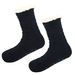 Women's socks warm Socks thickened plus velvet dotted anti-slip socks sleep socks carpet floor socks_voghion.com