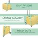 Folding Portable Trolley Trolley Portable Rolling Box Trolley Trolley Shopping Trolley With Lid Wear Resistant No Noise 360° Swivel Wheel Suitable For Travel Shopping Mobile Storage Office Use Yellow_voghion.com