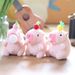 Adorable Cute Blowing Bubble Capybara Plush Toy Keychain Soft Stuffed Animal In Pink Yellow Red_voghion.com