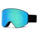 Lunettes de ski antibuée à double couche magnétiques et à cylindre rabattable avec protection UV et clips pour lunettes de vue_voghion.com