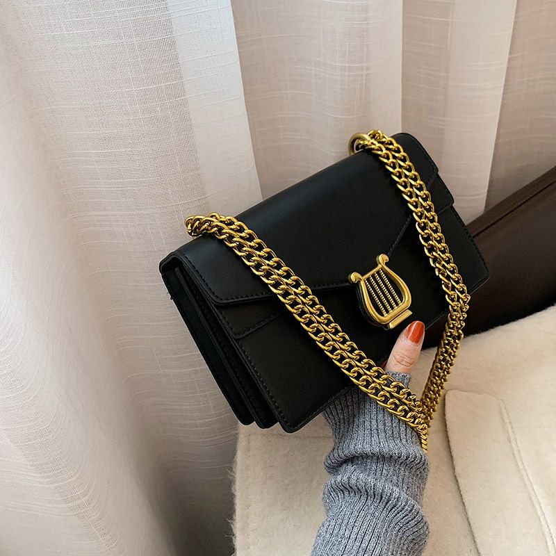 2024 Taschen im neuen Stil für Damen, modische und einfache One-Shoulder-Umhängetasche, kleine quadratische Retro-Tasche, Internet-Promi-Textur, ausländischer Stil_voghion.com
