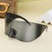 LazyZoom Fashion Hip Hop Retro Future Technology Cool Oversized Punk Sports Style Sunglasses_voghion.com