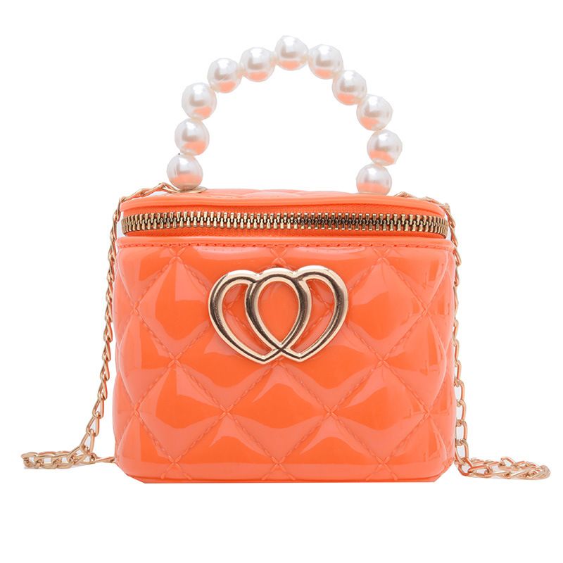 Girls' Pearl Handbag - Cute Mini Purse For Little Princess, Spring Summer Transparent Makeup Bag With Adjustable Strap​_voghion.com