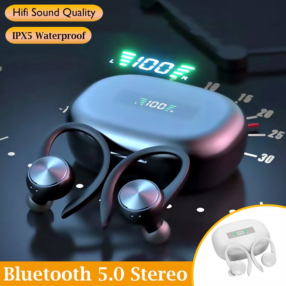 Bluetooth 5.0 Wireless TWS Ohrhörer Kopfhörer Headset Noise Cancelling Wasserdicht_voghion.com