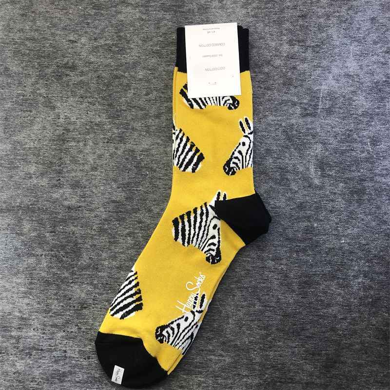 Happy Leather Fresh And Beautiful Trendy Nice Socks_voghion.com