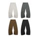 Men's Washed 3D Carpenter Pants – Vintage Workwear, Relaxed Fit, 100% Cotton (Black/Brown/Gray, S-XL)_voghion.com