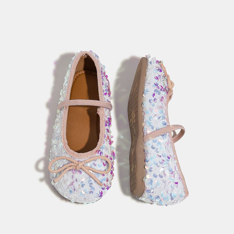 Children's Shoes Little Girl Princess Shoes Soft Sole Mermaid Princess Pearl Baby Single Shoes_voghion.com