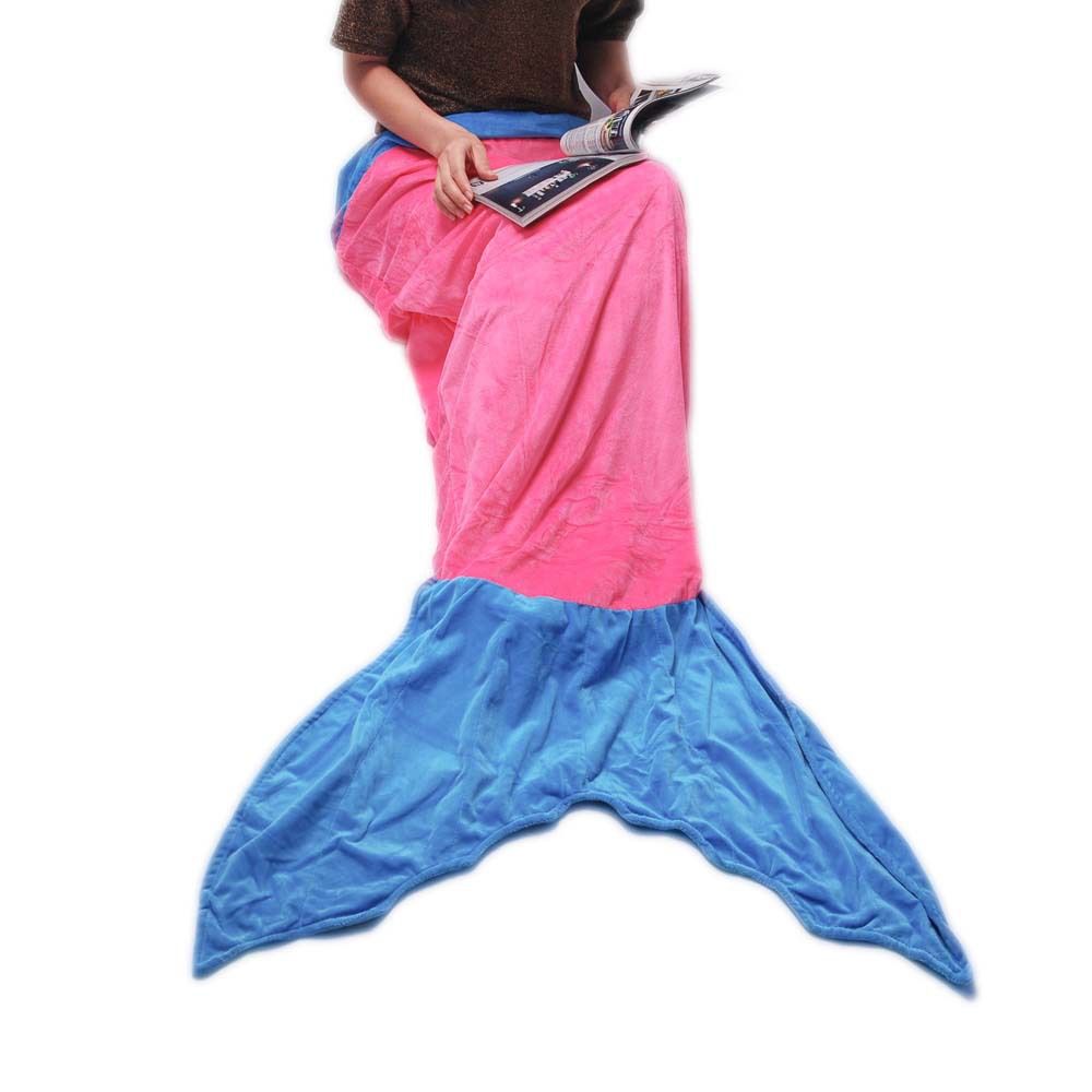Haai Zeemeermin Cartoon Slaapzak Schopvaste Kinderslaapzak Flanel Airconditioning Bean Volwassen Slaapzak Vlek_voghion.com