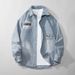 Men's Vintage Washed Denim Jacket – Hong Kong Street Style Oversized Shirt (M-XXXXL)_voghion.com
