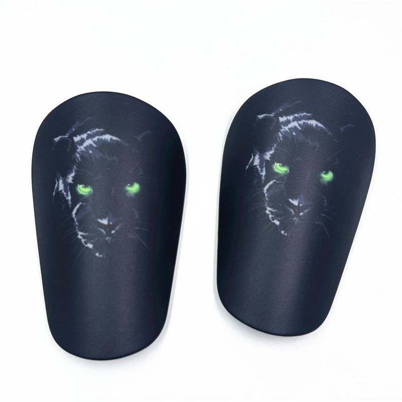 Mini parastinchi per bambini e ragazzi - Parastinchi da calcio in plastica PBT leggera - Cinghie regolabili per una vestibilità sicura (8x5 cm, 10x6 cm, 12x8 cm)_voghion.com