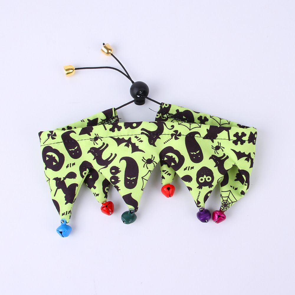 Halloween And Scarf Skull Pattern Cat Cape Hat Set Accessories Ornaments_voghion.com