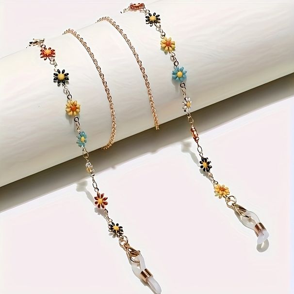 Occhiali di alta qualità per donna, catena per mascherina in metallo con perle di cristallo, anti-smarrimento, catena per auricolari_voghion.com