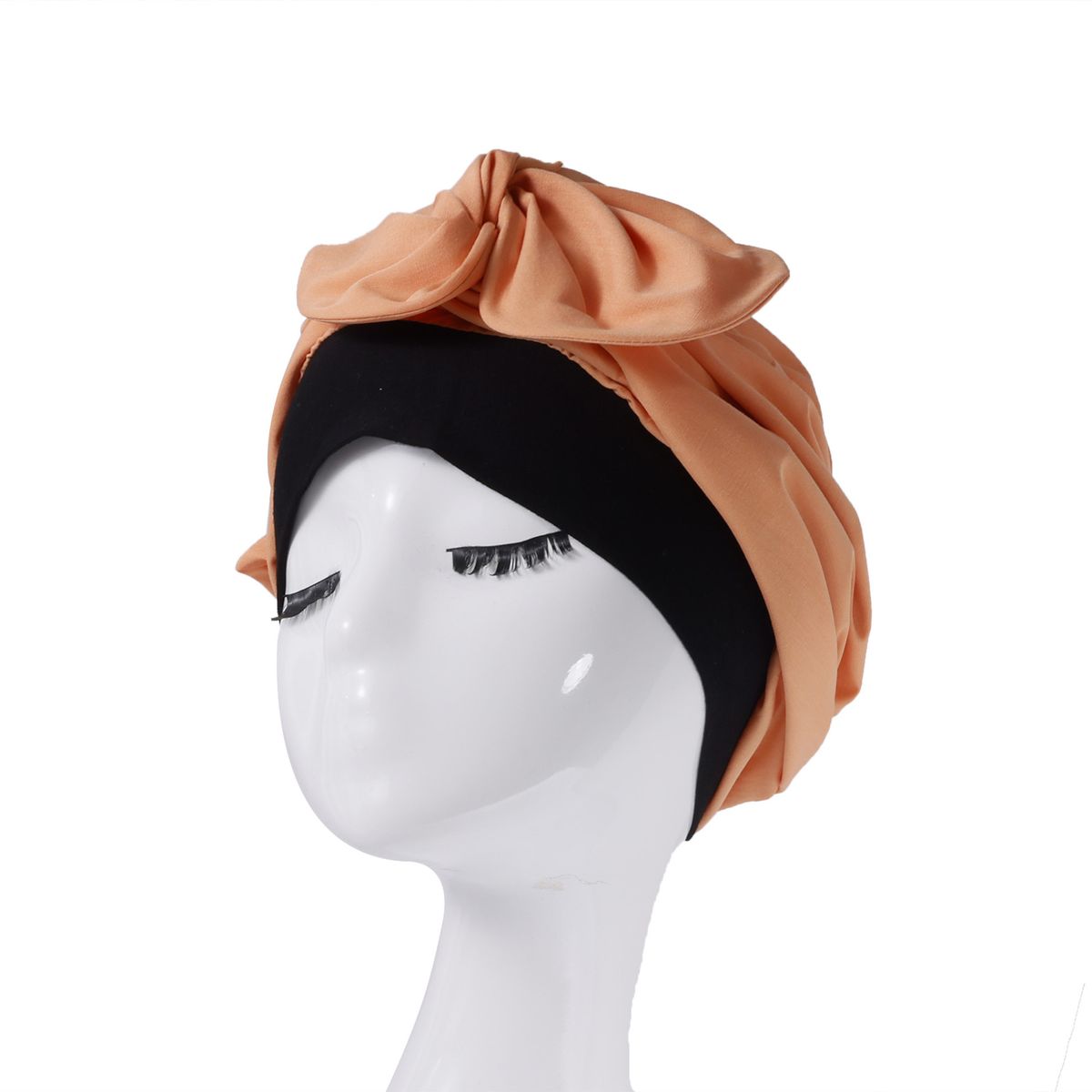 1 Solid Color Multi Color Women's New Cross Headscarf Hat Fashion Head Cap French Retro Headscarf With Multiple Straps_voghion.com
