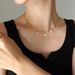 Versatile Star Moon Natural Freshwater Pearl Necklace Tassel Clavicle Necklace Women's Niche Light Luxury Design_voghion.com