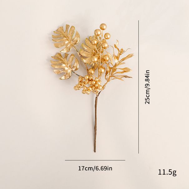 Tiges d'eucalyptus métallisées de luxe - Feuillage artificiel doré et argenté pour centres de table de mariage, décorations de table de fêtes et décoration intérieure moderne (lot de 12)_voghion.com