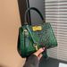 Bags Women's 2023 New Large-capacity Handbags High-end Texture Crocodile Pattern Middle-aged Mother Bag Crossbody Bag_voghion.com