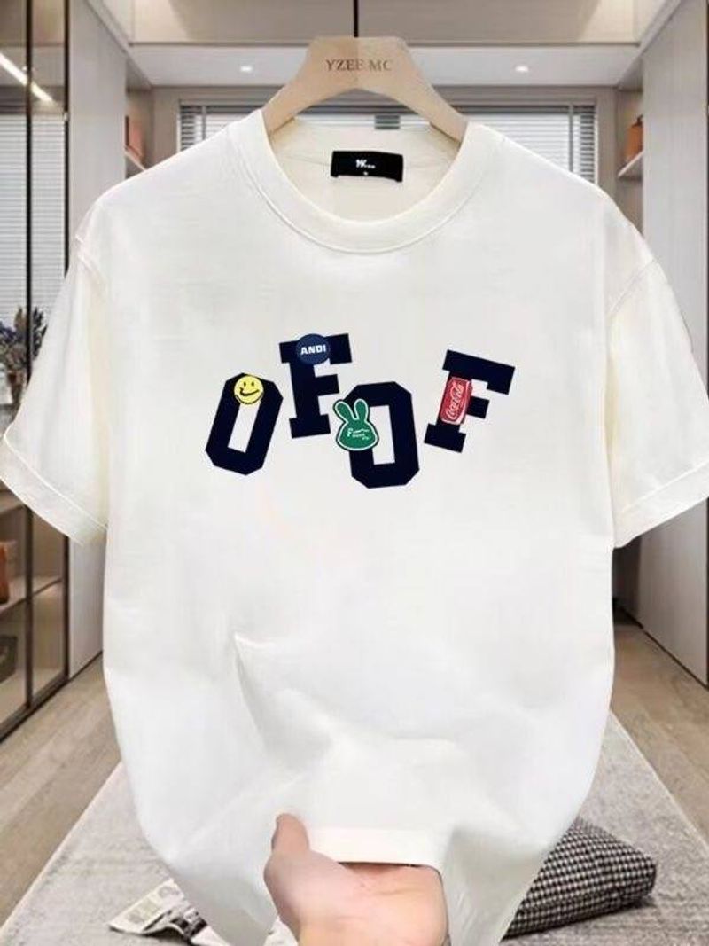 2025 summer loose men and women pullover 100% cotton short sleeve T-shirt_voghion.com
