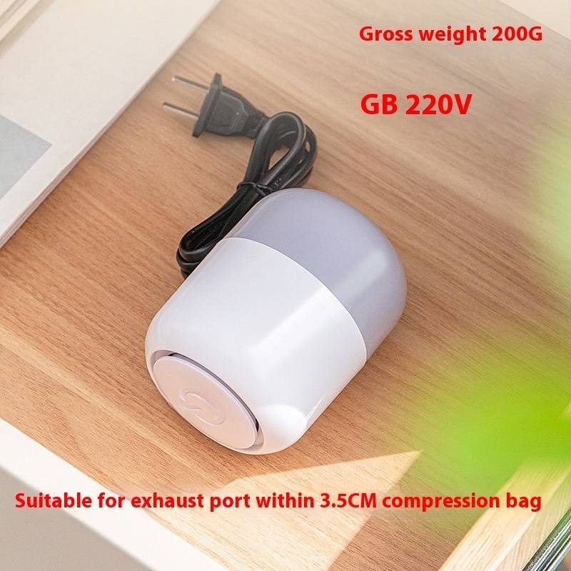 Elektrische vacuümpomp voor opbergzakken - Compact, draagbaar, krachtige zuigkracht voor kleding en dekens_voghion.com