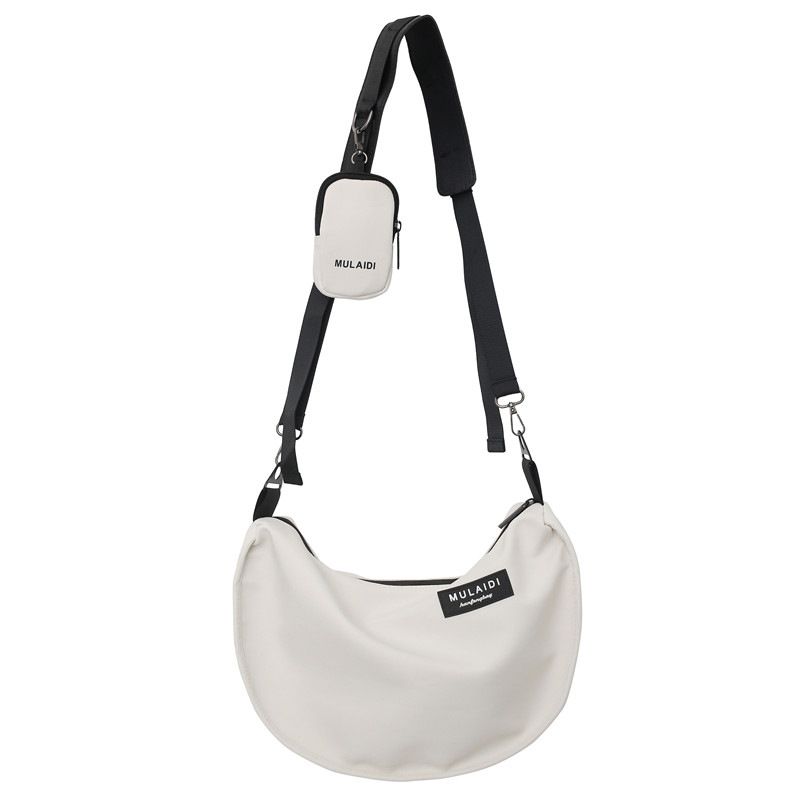 Large Capacity Nylon Canvas Bag Women's New Crossbody Bag Casual And Versatile One Shoulder Dumpling Bag Student Class_voghion.com