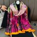 Spring and Autumn Winter Fashionable French Sweet Scarf Thin Versatile Western Fashion Women's Silk Long Style_voghion.com