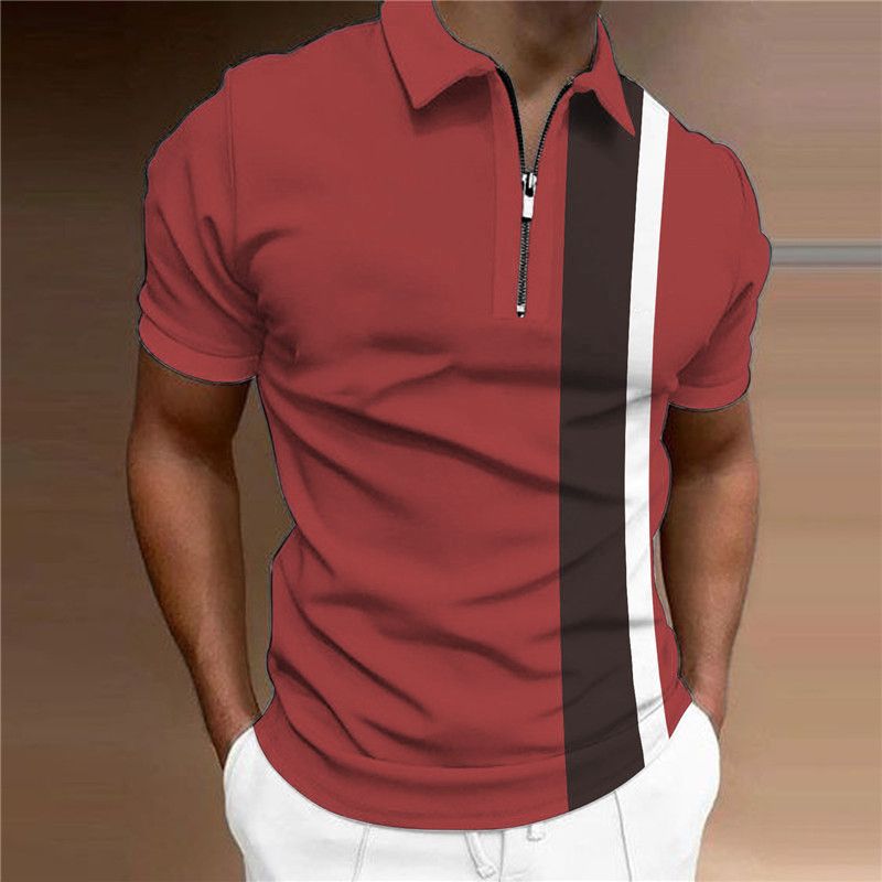 Polohemd für Herren, kurzärmlig, 2023, Sommer, neues Revers, Halbarm-T-Shirt, Herren-T-Shirt-Top_voghion.com