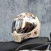 Motosiklet Harley Erkekler ve Kadınlar Cruiser Kask Ghost Rider Kişilik Tüm Mevsimler Bluetooth Uyumlu_voghion.com