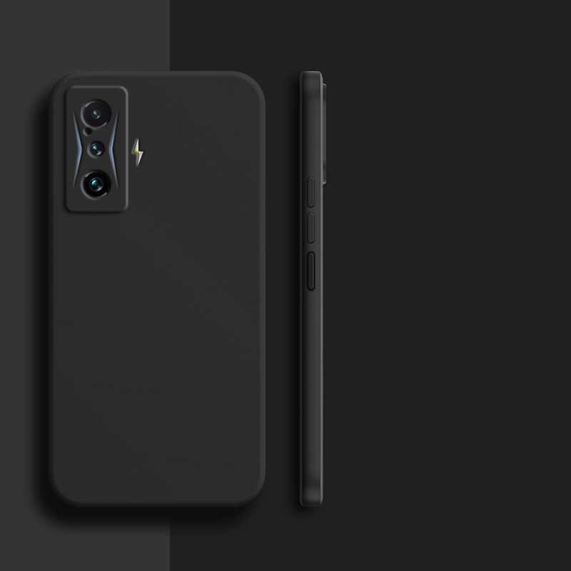 Für Xiaomi Poco F4 GT Fall Für Xiaomi Poco F3 F4 GT Abdeckung Stoßfest Flüssigkeit Silikon TPU Telefon Schwarz Abdeckung für Xiaomi Po_voghion.com