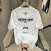 Men's Clothing 2025 High End And Niche Round Neck Light Luxury Men's Short Sleeved Pure Cotton Fashion Label Printed Youth T-shirt Trend_voghion.com