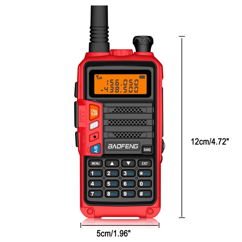 Baofeng UV-S9plus højeffekt håndholdt walkie talkie EU-stik UV Dual Band transceiver lang rækkevidde tovejs FM-radio med lommelygtefunktion_voghion.com