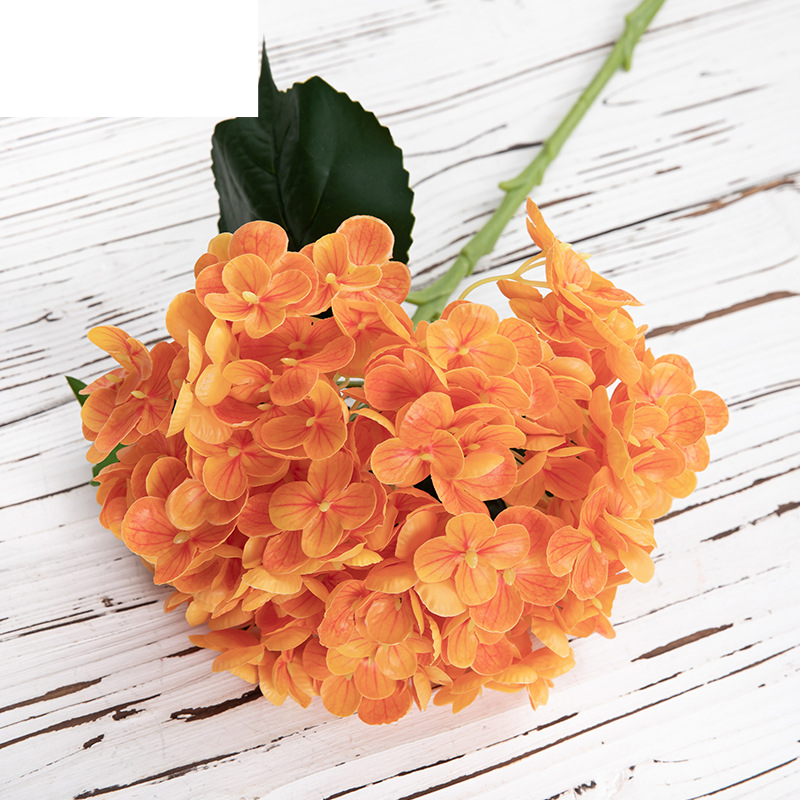 Fake flowers with glue feel hydrangea INS style artificial flowers home decoration cross-border wedding _voghion.com