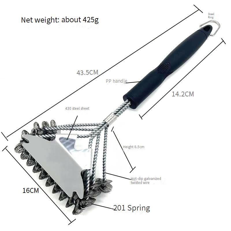 Home Garden Cleaning Brush Grill Brush Wire Brush BBQ Grill Brush_voghion.com
