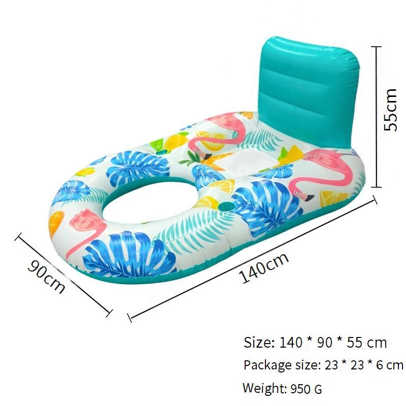 LED Inflatable Lounge Chair - Heavy-Duty PVC With Reinforced Mesh & Dual Air Vents (180cm Waterproof Lights For Adults Pool/Beach Use)​_voghion.com