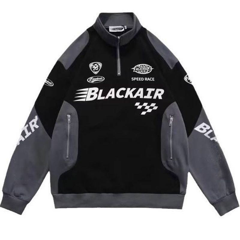 Man's Clothing Male Daily Long-sleeved Fashion Square Collar Youth Popular Printed Jacket Ins Trend_voghion.com