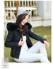 Women's Winter Short Puffer Jacket With Faux Fur Hood, Slim Fit Quilted Coat In 5 Colors (M-XXXL) – Sweet & Warm Korean Style_voghion.com