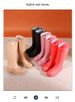 Bottes de pluie épaisses pour femmes, bottes de pluie montantes, chaussures imperméables montantes avec doublure polaire et semelle antidérapante, chaussures en caoutchouc tendance, usine d'origine_voghion.com