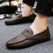 SHLIANG Herren Halbschuhe Frühlingsmode Bootsschuhe Mann Marke Leder Mokassins Herrenschuhe Herren Bequeme Fahrt Herren Freizeitschuhe Y0168_voghion.com