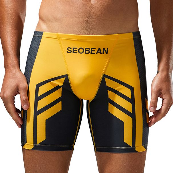 SEOBEAN2025 Hibbing Neue Badehose Herren Lange Boxer Badehose Hot Spring Pants Herren Badehose_voghion.com