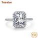 Tancise Klassieke Zirkoon Zilveren Ring Dames Sieraden Bruiloft Belofte Party Gift_voghion.com