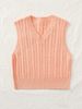 Men's Clothing New European And American Foreign Trade Women's Spring And Summer Knitted Cable Vest Pullover V Neck Vest Large Size Sweater_voghion.com